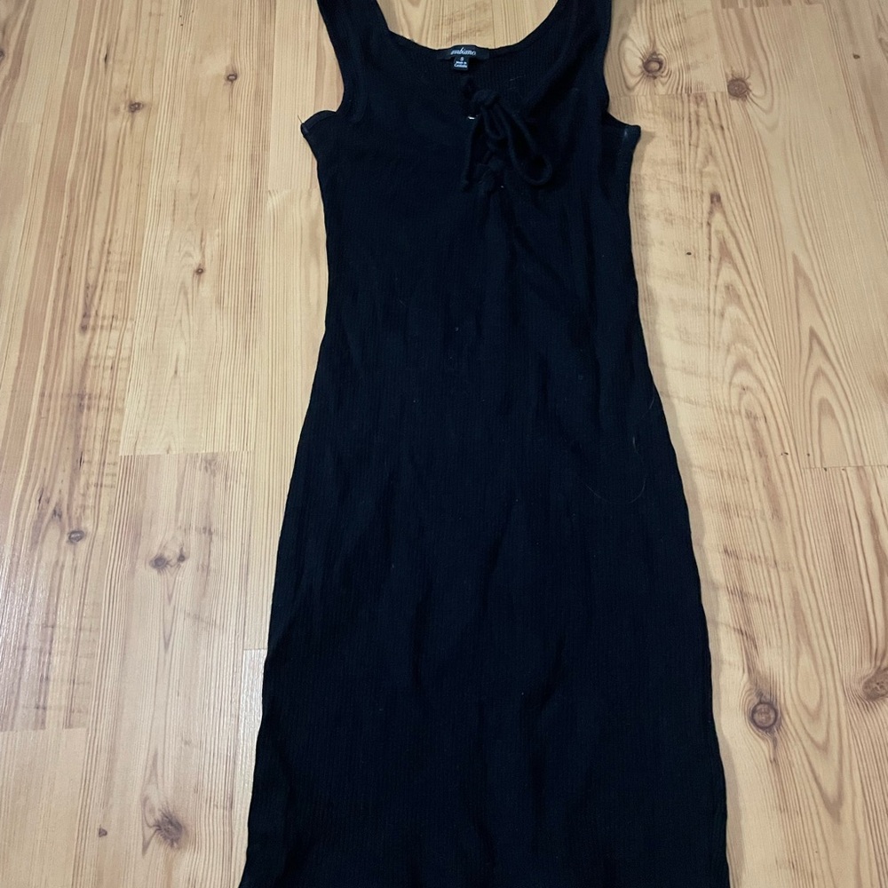 Ambiance Black Midi Dress